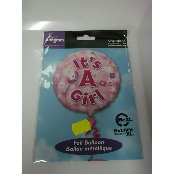 Anagram International Celebrate Baby Girl Balloon Pink Anagram International Celebrate Baby Girl Balloon Pink